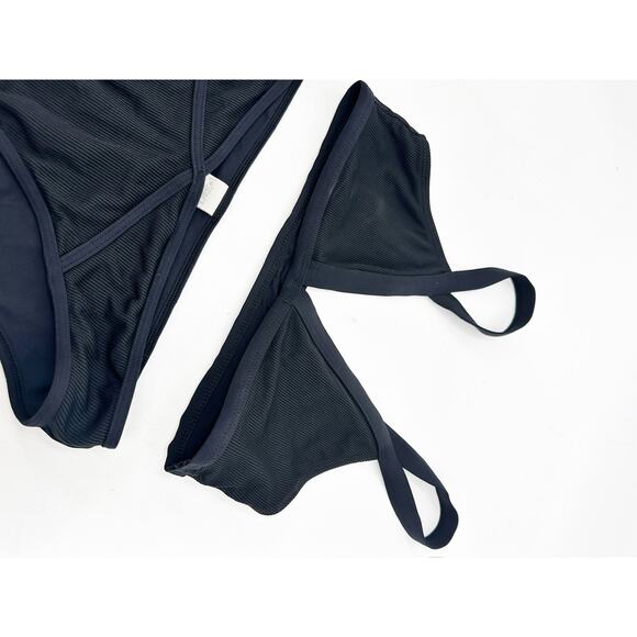 L Space Farrah Bikini Set Size M in Black - Picture 5 of 5